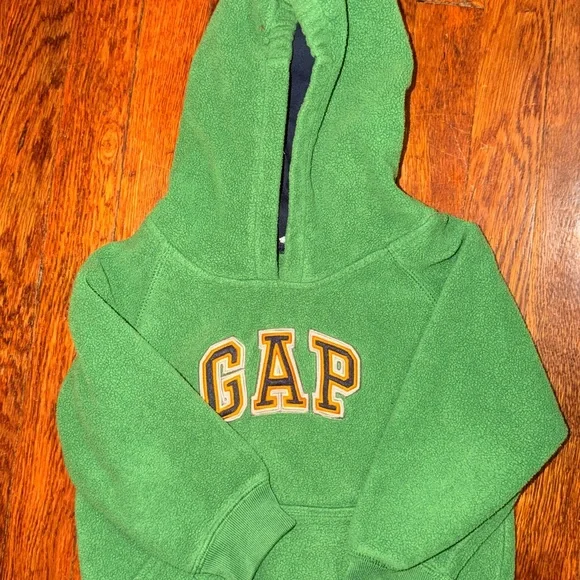 GAP Kids Green Fleece Hoodie Size 4 years old - Picture 2 of 4